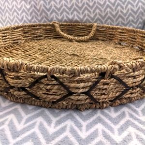 Indigo ratan tray large